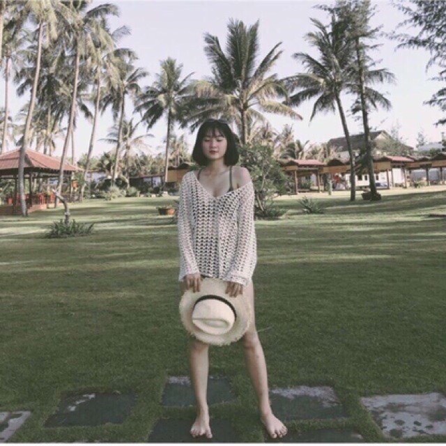 Áo lưới tay dài Ulzzang (ảnh thật shop tự chụp)