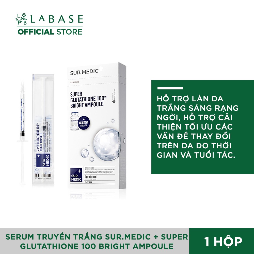 Serum Sur.Medic + Super Glutathione 100 Bright Ampoule | BigBuy360 - bigbuy360.vn