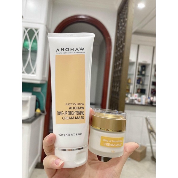 Mặt Nạ Ủ Trắng Ahohaw First Solution 50g - Mask Kem Cho Làn Da Trắng Sáng Bật Tone