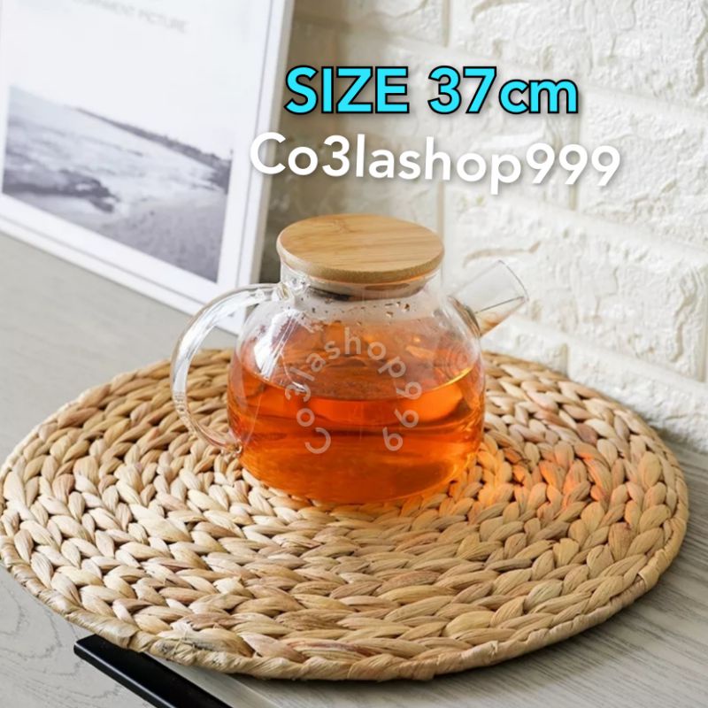 Thảm lục bình size 37cm trang trí, phụ kiện chụp ảnh decor đẹp, cói