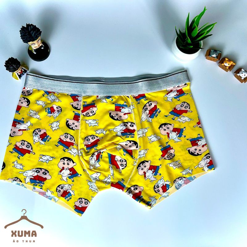 [ Ảnh tự chụp ] Quần sip quần lót nam hoạt hình thun lạnh siêu nhẹ co giãn 4 chiều khử mùi hiệu quả không xù không nhăn