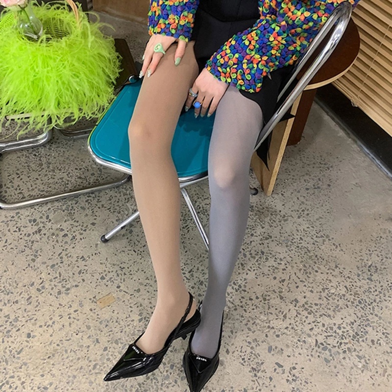 Quần Tất Không Đường May Màu Sắc Tương Phản Quyến Rũ Thời Trang Cho Nữ Xixi