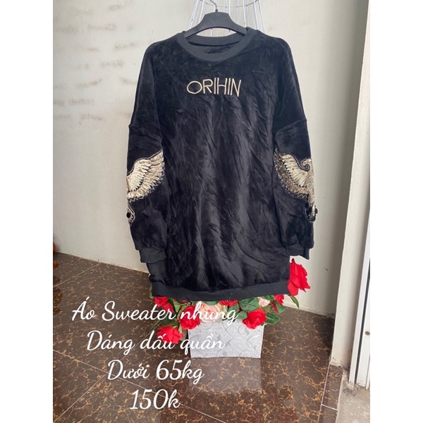 Áo nỉ nhung Sweater- hoodie