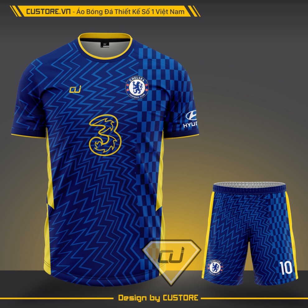 Áo đá bóng đá banh áo bóng đá CLB/Câu lạc bộ Chelsea mới nhất 2020 2021 2022 áo thun nam nữ unisexCUSTORE