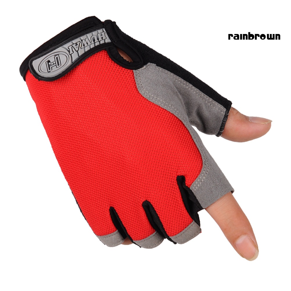 1 Cặp Găng Tay Hở Ngón Chống Trượt Dùng Tập Yoga / Đạp Xe