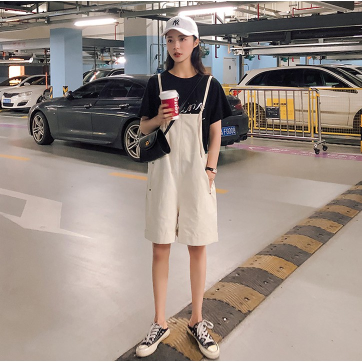 Quần yếm dây mỏng có hai túi hai bên - BKZ200319 | BigBuy360 - bigbuy360.vn