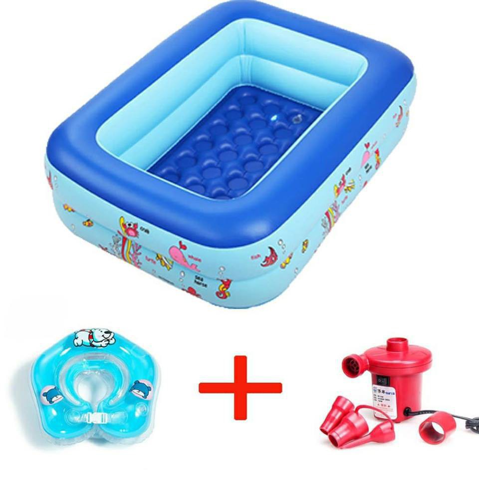 Bể bơi phao cỡ lớn 3 tầng 150cm cho bé