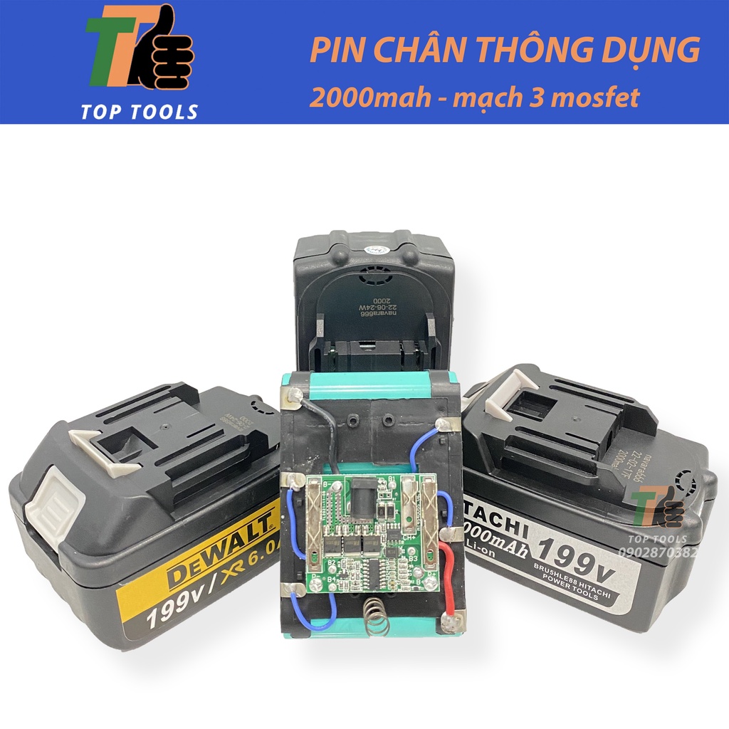 Pin máy Mài, Pin máy Bulong, Khoan Pin, Sử dụng chân thông dụng, 10cell mạch 3 chíp mosfet cao cấp