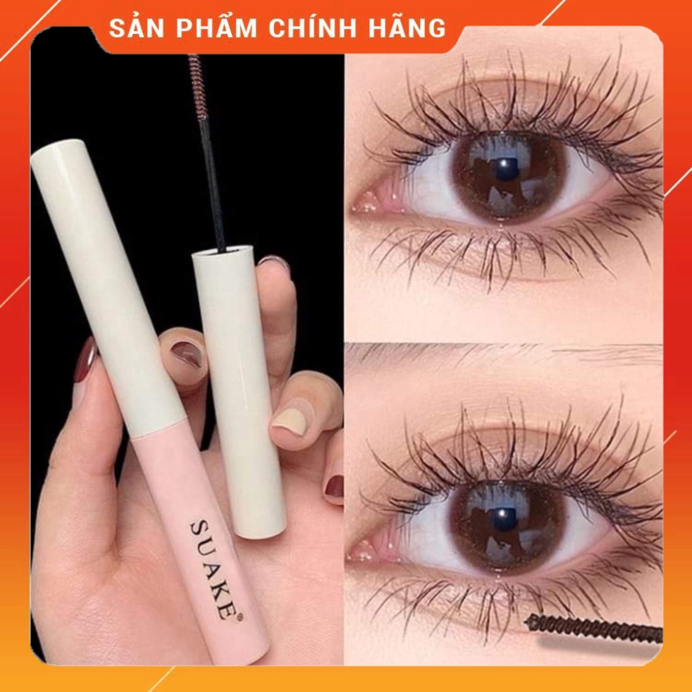 Mascara Suake 4D Màu Đen/ Nâu Chống Thấm Nước Chuốt Dài Mi Chuyên Nghiệp