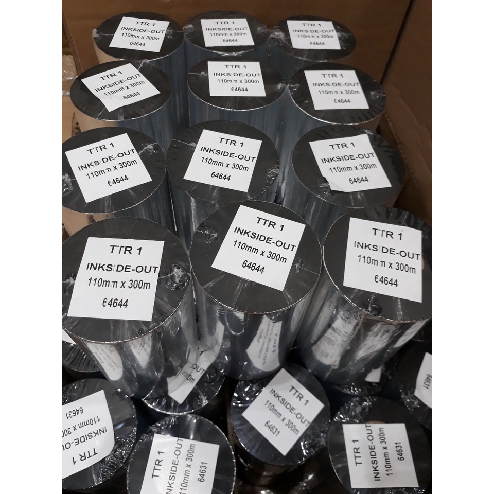 Mực in mã vạch Wax, Ribbon Mực Wax/Rerin 110mmx300m