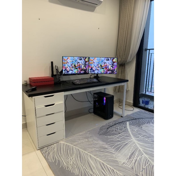 Bàn Ikea làm việc, Gaming 1 tủ và 2 tủ Giao lắp đặt trong ngày Hà Nội