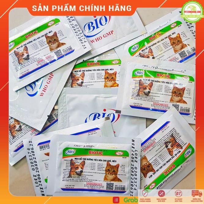 Men tiêu hóa Biotic 1 gói 5g️FREESHIP️ men vi sinh, chăm sóc sức khỏe chó mèo, bổ sung vitamin,giảm tiêu chảy mùi hôi