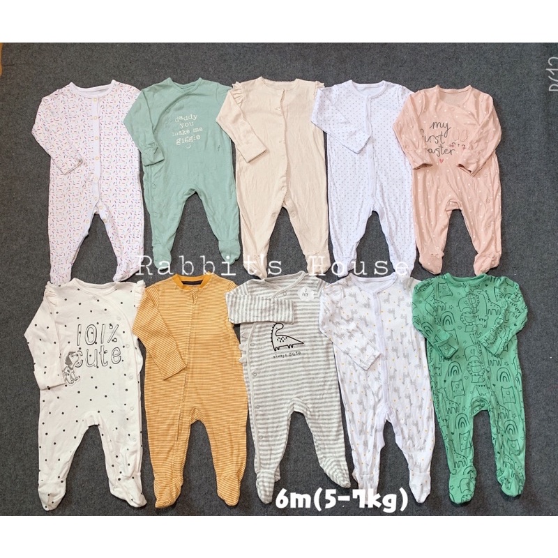 BODY Sleepsuit cotton xuất dư mix hãng (giao ngẫu nhiên)