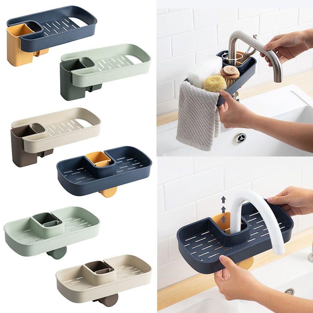 WTTLE Giá Đựng Xốp Rửa Chén Gắn Vòi Nước Nhà Bếp / Nhà Tắm Thiết Kế Mới