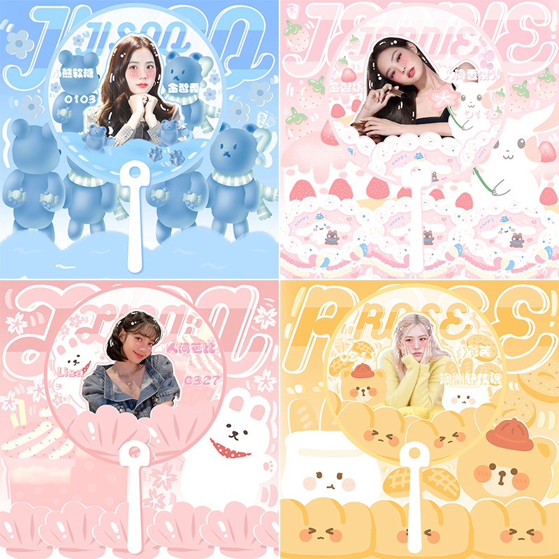 Quạt Cầm Tay In Hình Nhóm Nhạc Blackpink