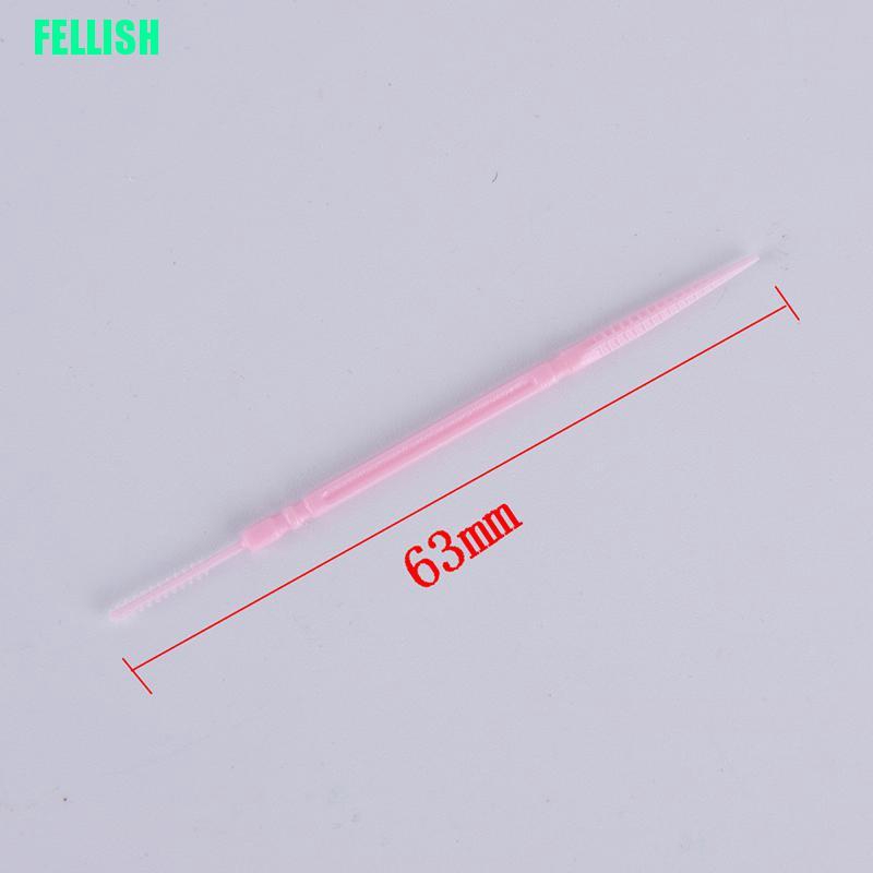 [Hàng mới về] Set 100 tăm xỉa răng 2 đầu bằng nhựa chăm sóc răng miệng