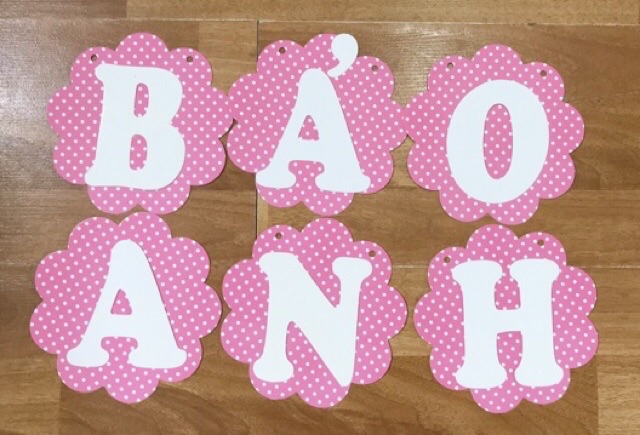 Dây chữ sinh nhật cho bé