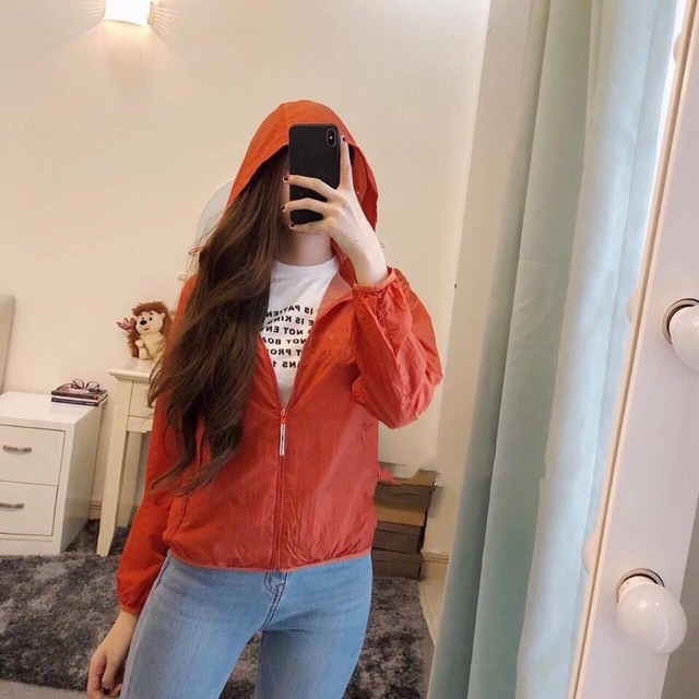 Áo gió nữ hai lớp pocketable | BigBuy360 - bigbuy360.vn