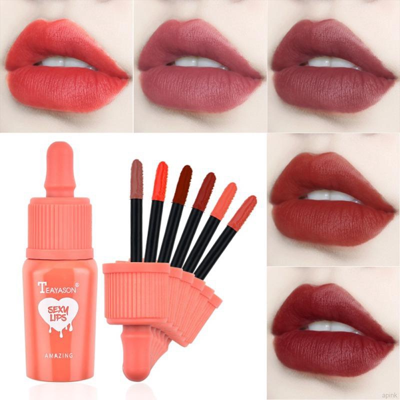 Matte Lip Gloss Moisturizing Brighten Lip Tone Waterproof Non-stick Cup Liquid Lipstick | BigBuy360 - bigbuy360.vn