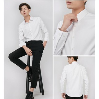 Áo sơ mi nam dài tay kiểu dáng Hàn Quốc , vải lụa thái mềm mịn , chống nhăn cao cấp.(CAM KẾT ẢNH THẬT)