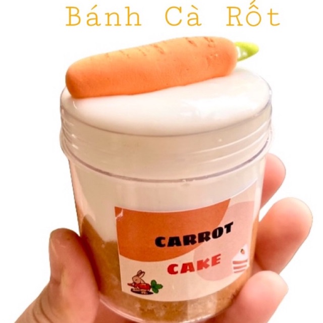 CARROT CAKE / DIY Slime/ Bánh cà rốt thơm ngon