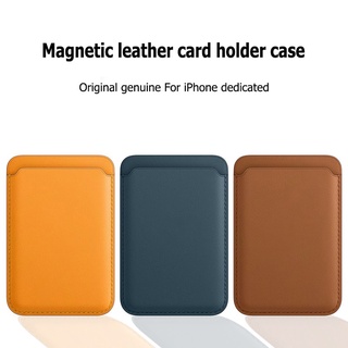 Với LOGO Từ Tính Sang Trọng Chính Hãng Da Ốp điện thoại Cho iPhone 17 16 15 14 13 12 Pro Max Hấp Phụ Cho iPhone 12 Hộp Đựng Thẻ mini