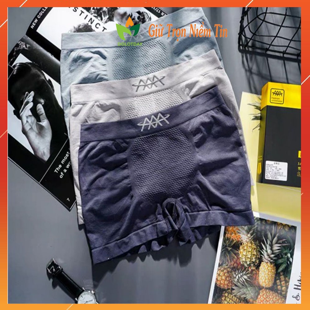 Hộp 3 Quần Sịp Đùi Nam Sợi Nano Kháng Khuẩn Thoáng Mát Thấm Hút Mồ Hôi 3A LOTNAM15