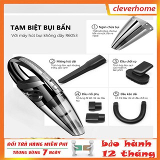 Máy hút bụi Ô Tô hai chiều thổi hút cầm tay mini ,không dây ,dung tích lớn,dễ dàng sử dụng R6053