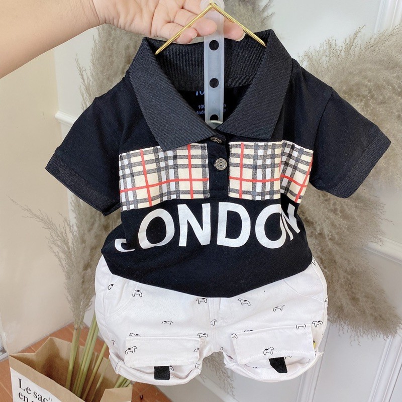 BỘ LONDON KẾT HỢP ÁO COTTON 4c + QUẦN KAKI VẢI NHẬP KHẨU BAO PHÊ