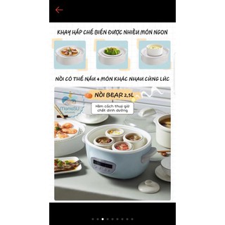 nồi nấu chậm bear 2.5