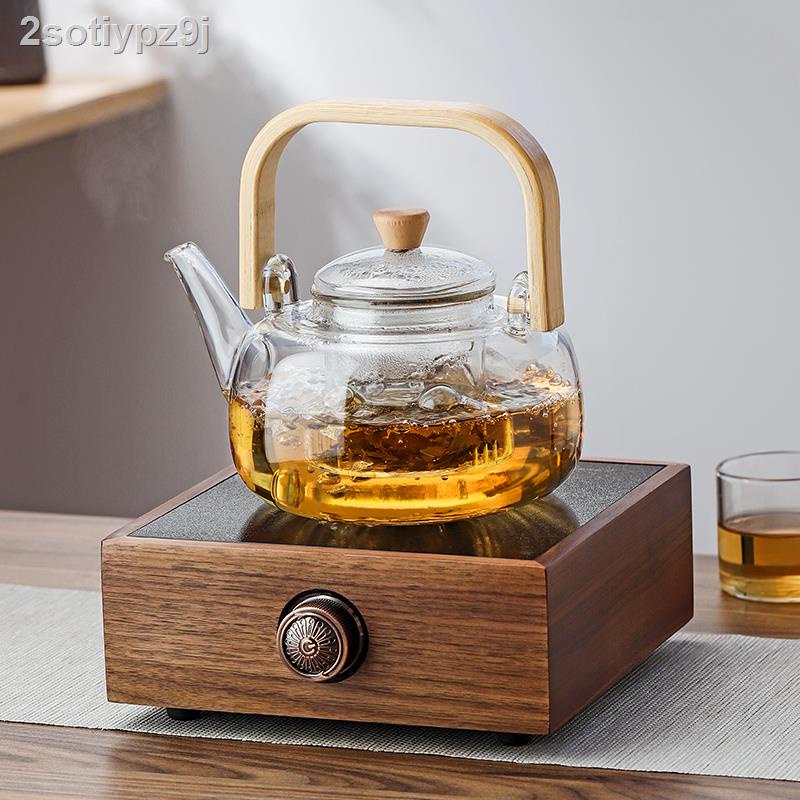 (Giá Hủy Diệt)2sotiypz9jẤm trà thủy tinh chịu nhiệt bếp điện gốm sứ cao cấp bộ ấm chén chùm đặc biệt dùng để hấp và nấu