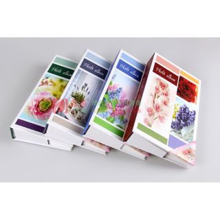 Album ảnh 10x15 bìa hoa nhẹ nhàng đựng 300 ảnh sẵn hàng tại Tú Vy Studio