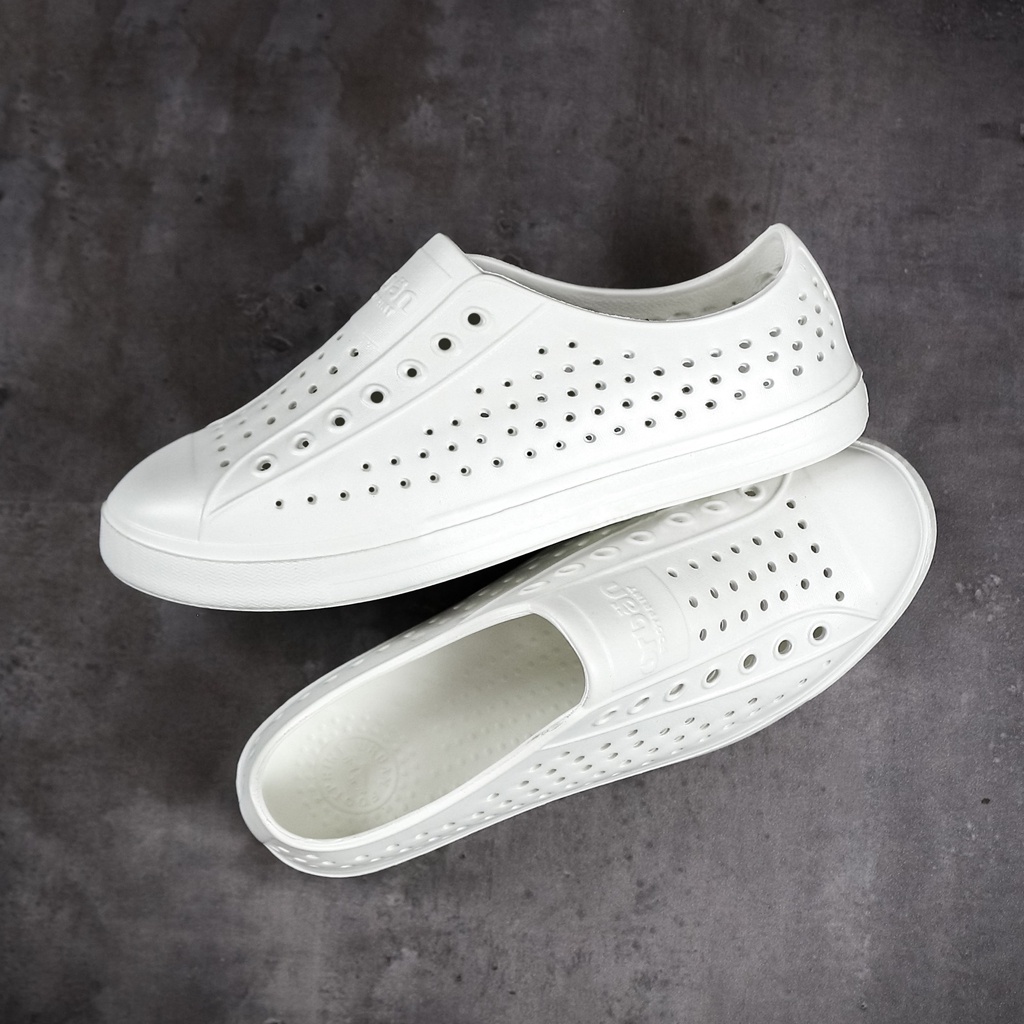 Giày nhựa nam nữ dáng Sneaker đi mưa dạo phố siêu nhẹ, mềm êm chân, không thấm nước