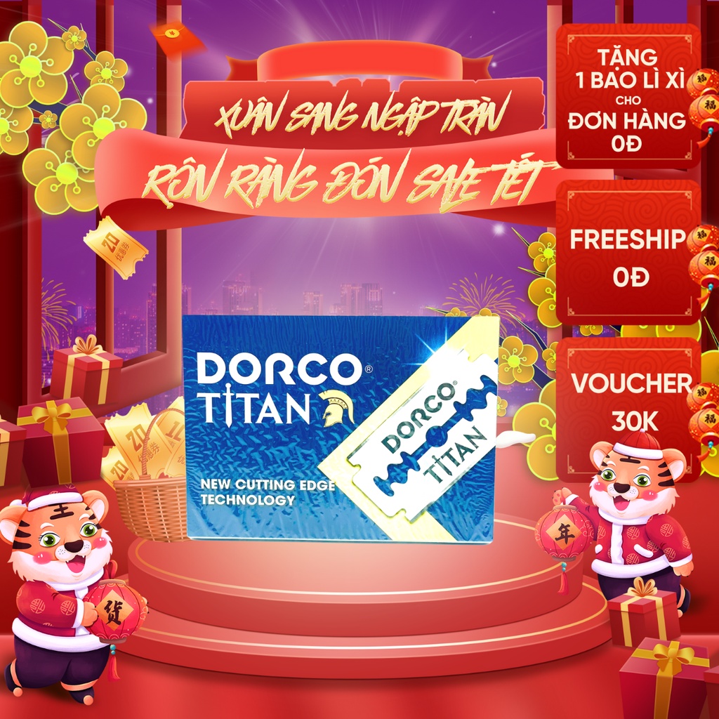 [HÀNG TỐT] HỘP 100 LƯỠI DAO LAM DORCO TITAN