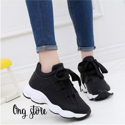 FREESHIP Giày thể thao nữ giày sneaker nữ Hàn Quốc dây to | BigBuy360 - bigbuy360.vn