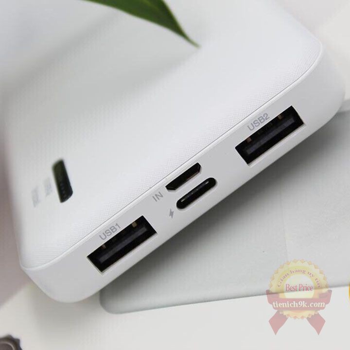 Sạc dự phòng Type_C 10000mah – Pin dự phòng Arun mini 3 siêu mỏng Type C Micro USB 2 cổng tiện lợi