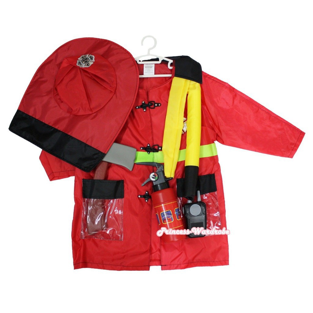 Set 6 Mũ Hóa Trang Lính Cứu Hỏa Dịp Halloween