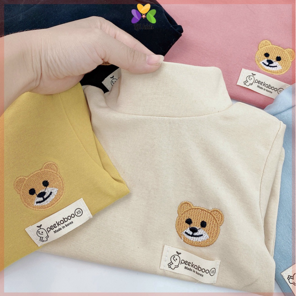 Áo giữ nhiệt cho bé trai bé gái áo len cotton cổ 3 phân cho bé lili.kids AP07