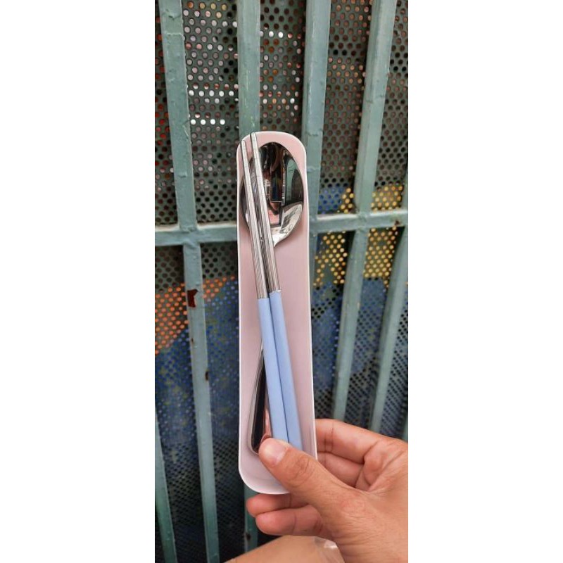 BỘ MUỖNG ĐŨA CÁ NHÂN INOX🍄 HKM