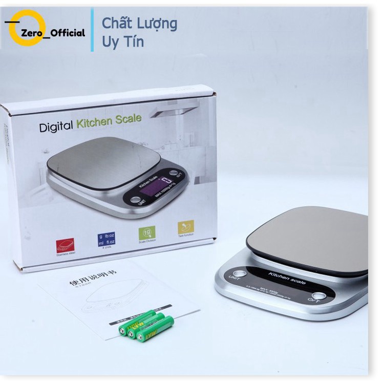 Cân tiểu li điện tử free ship siêu chính xác High Precision dải cân 3kg - 0.1g, độ chính xác cao