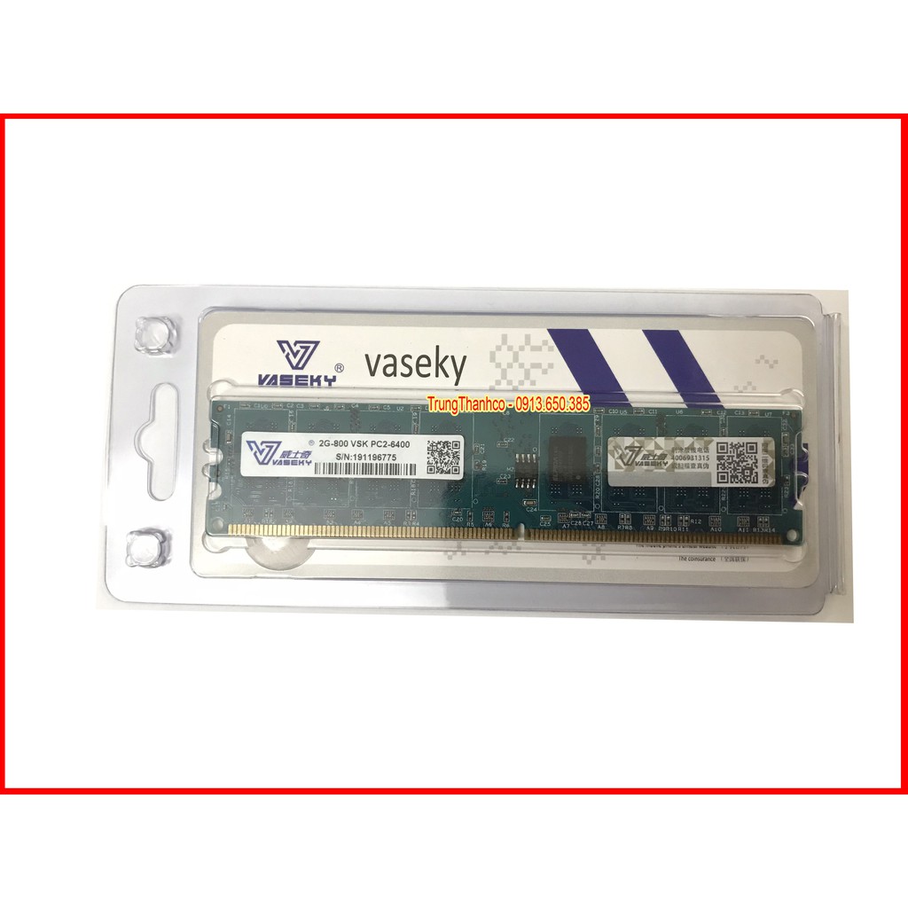 Ram Máy Tính PC 2GB DDR2 Bus 800 PC2 Vaseky NEW