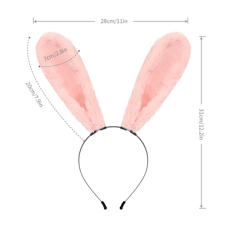 Băng Đô Cài Tóc Hình Tai Thỏ Dễ Thương Cho Người Lớn Và Trẻ Em