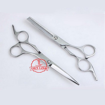 Combo 2 kéo cắt và tỉa tóc + Dao cạo râu đa năng