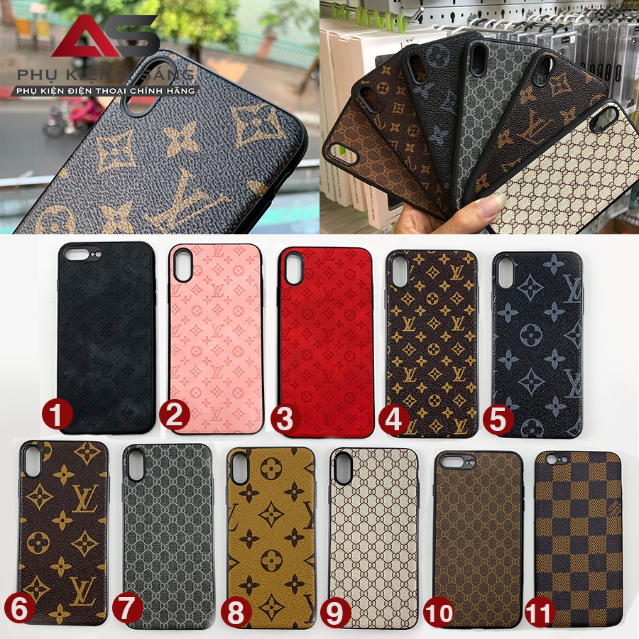 Ốp lưng LV giả da cao cấp - (11 mẫu) đa dạng mẫu mã