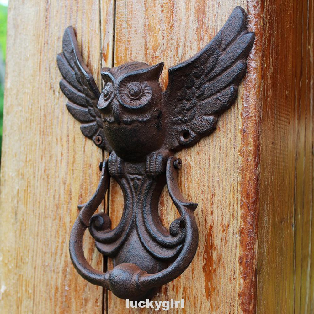 Removable Home Decor Vintage Cafe Sturdy Cast Iron Screw Fasten Door Handle