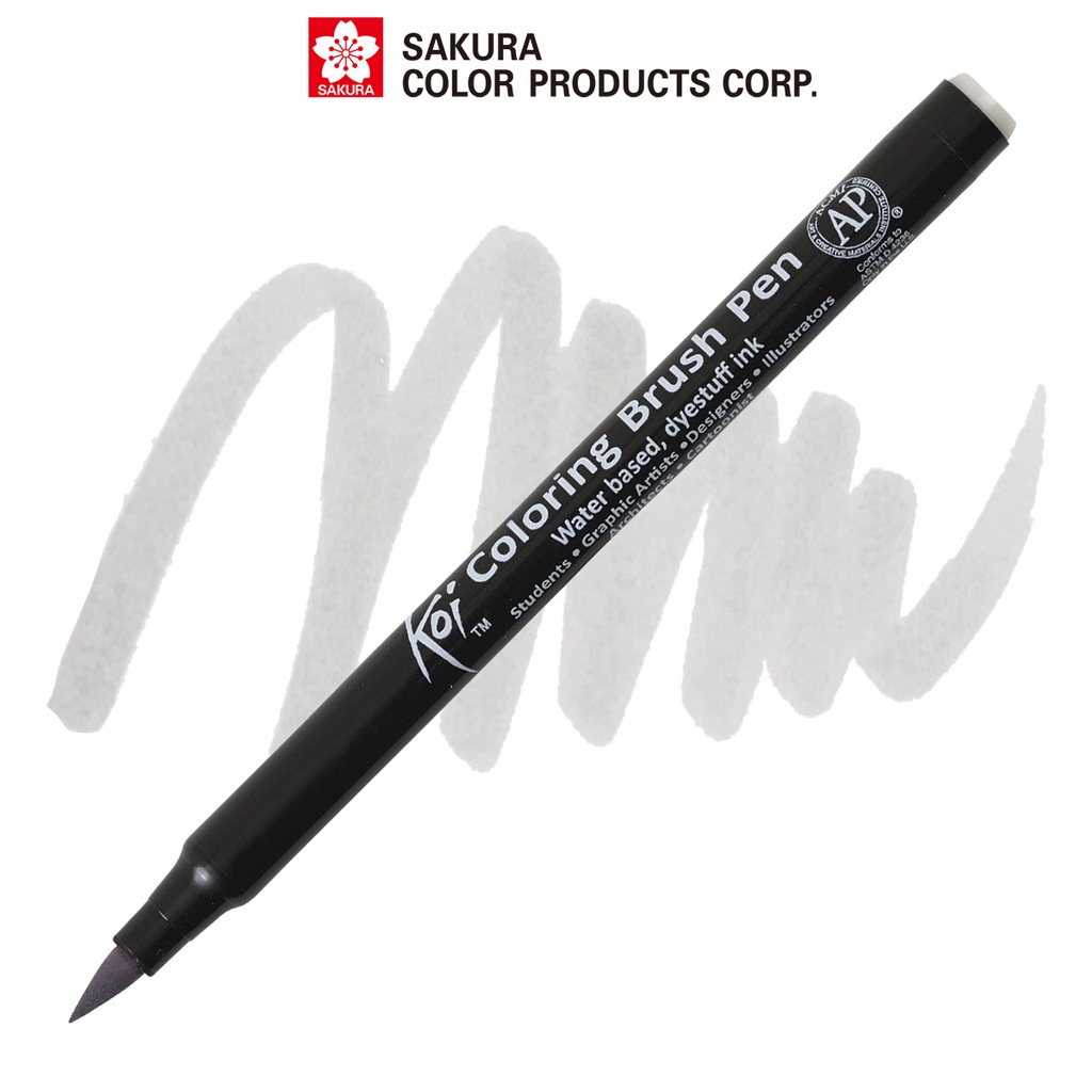 Bút lông màu nước ngòi cọ Sakura Koi Coloring Brush Pen Màu Light Cool Gray