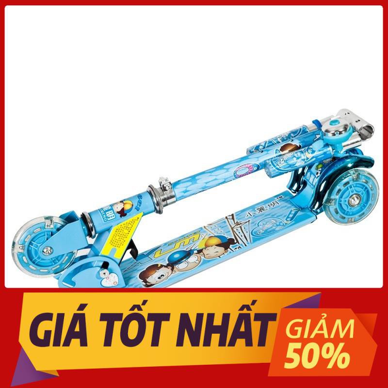 Xe trượt 3 bánh  scooter cho bé bánh nháy đèn led - xe trượt scooter cho bé bánh phát sáng - xe trượt thể thao