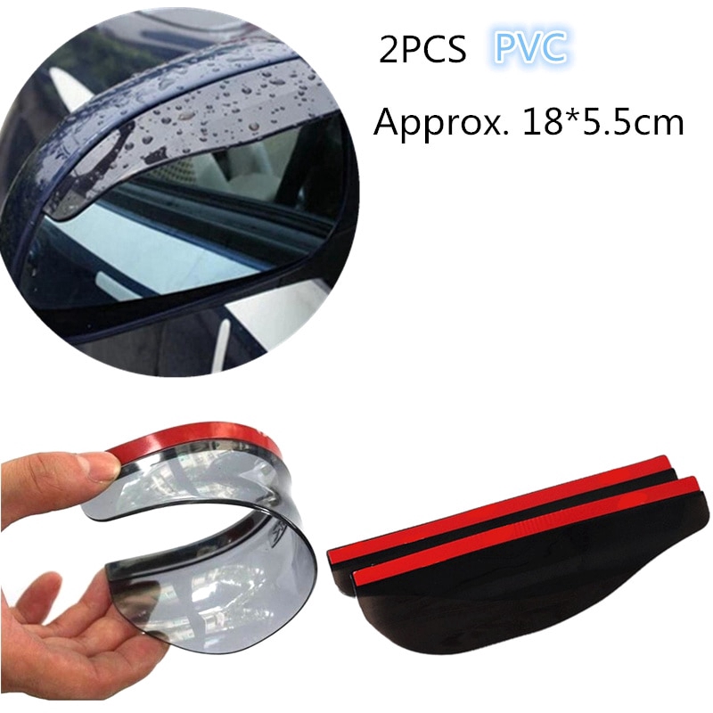 Bộ 2 tấm che mưa màu đen cho kính chiếu hậu xe ô tô