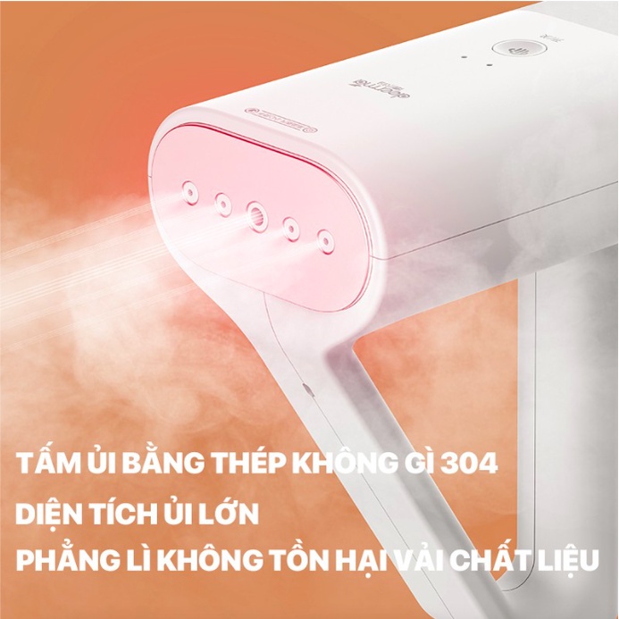 Bàn ủi hơi nước cầm tay xiaomi deerma hs100, xiaomi zanjia gt-306lw - ảnh sản phẩm 5