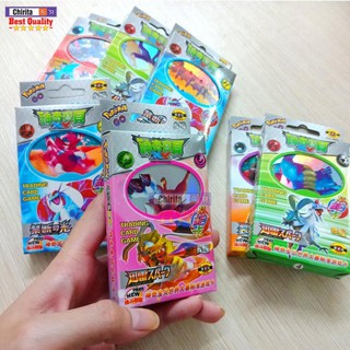 Combo 3 Bộ Bài POKEMON Giấy Cứng Loại Đẹp - 1 Bộ Gồm 37 Thẻ Bài PKM3